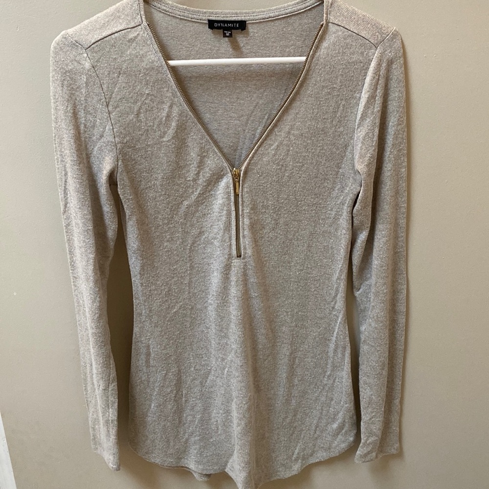 Dynamite brand. XS. Long sleeve shirt. Two colors available.